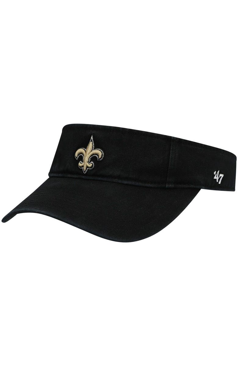 '47 Men's '47 Black New Orleans Saints Clean Up Visor, Main, color, Black