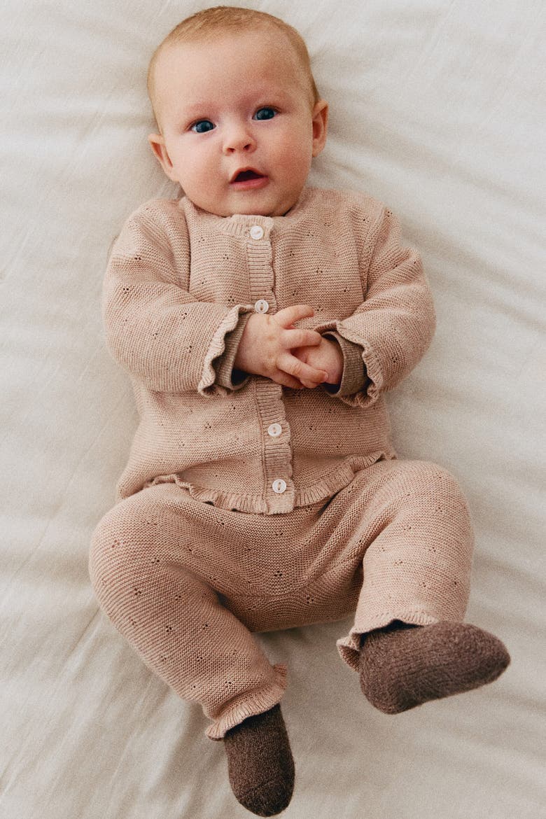 2-Piece Fine-Knit Set, Main, color, Light pink