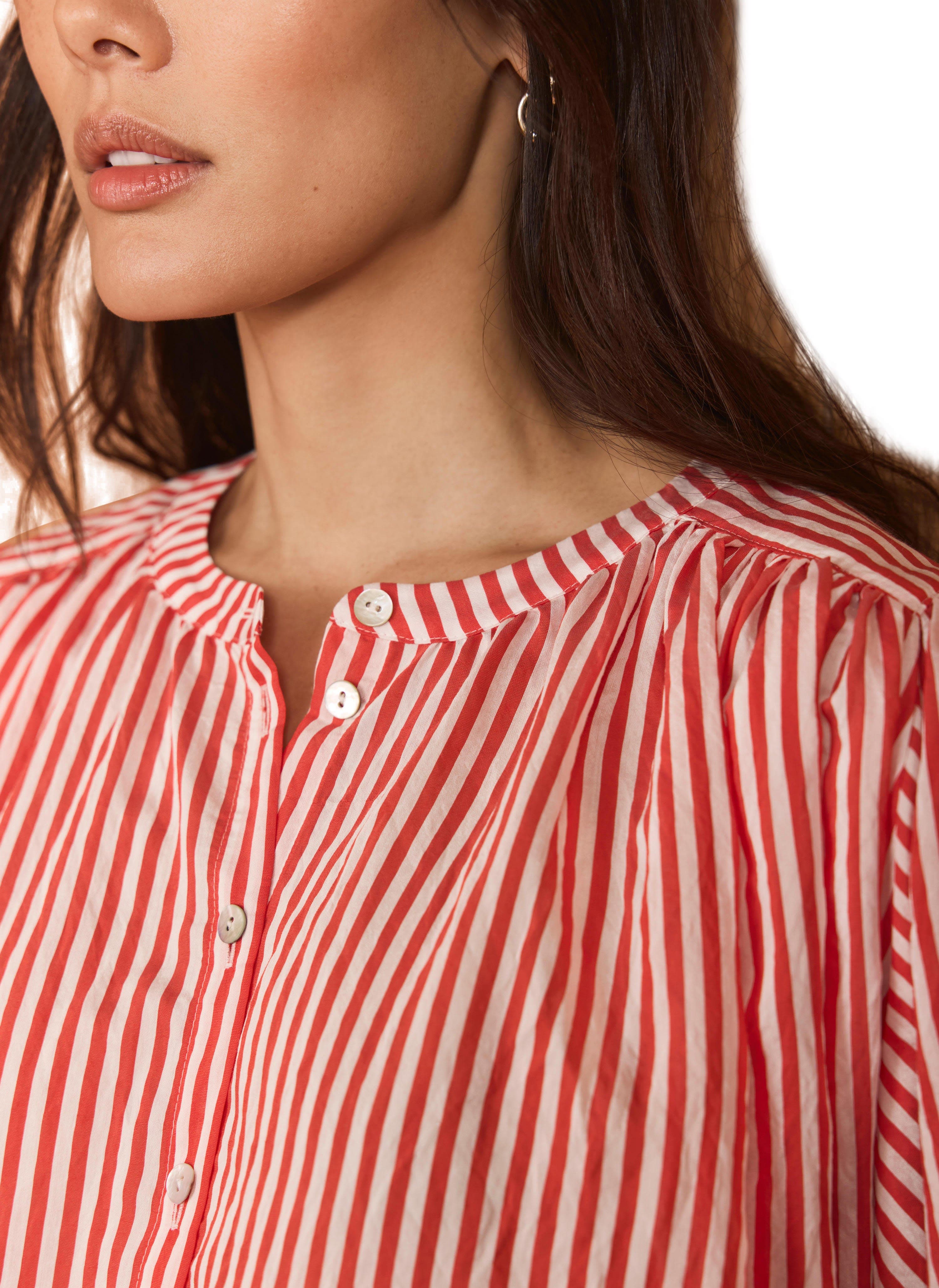 Striped Batwing Blouse - image 2
