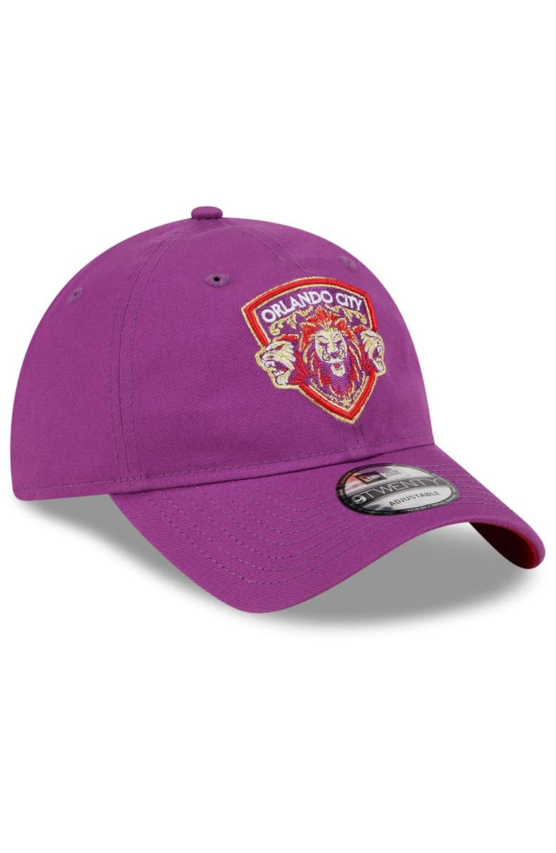 New Era Men's New Era Purple Orlando City SC 2024 Jersey Hook 9TWENTY Adjustable Hat, Alternate, color, 
