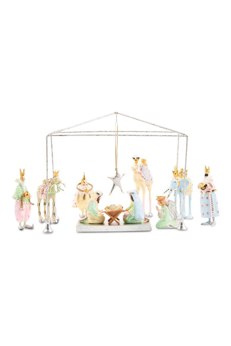 Patience Brewster Silver Nativity Set, Alternate, color, MULTI