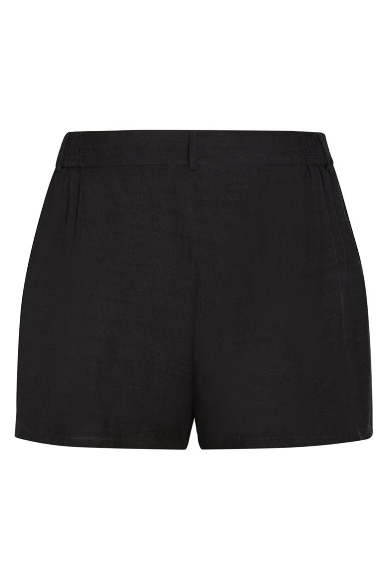 Bella Woven Shorts, Alternate, color, BLACK