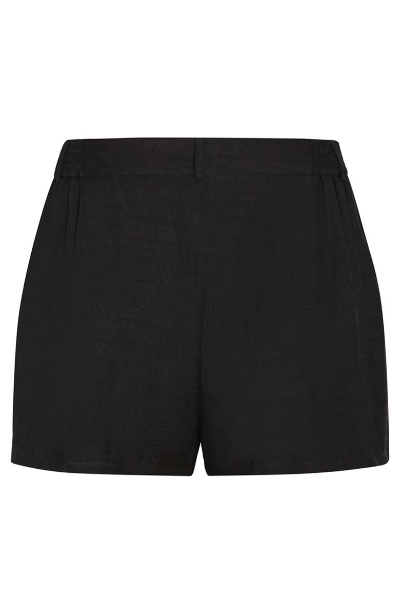City Chic Bella Woven Shorts, Alternate, color, Black