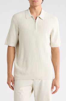Lewis Quarter Zip Polo Shirt