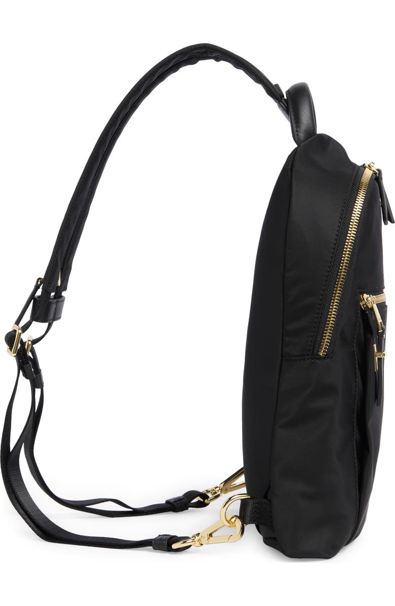 TUMI DFO Vista Nancy Convertible Sling Bag, Alternate, color, Black/ Gold