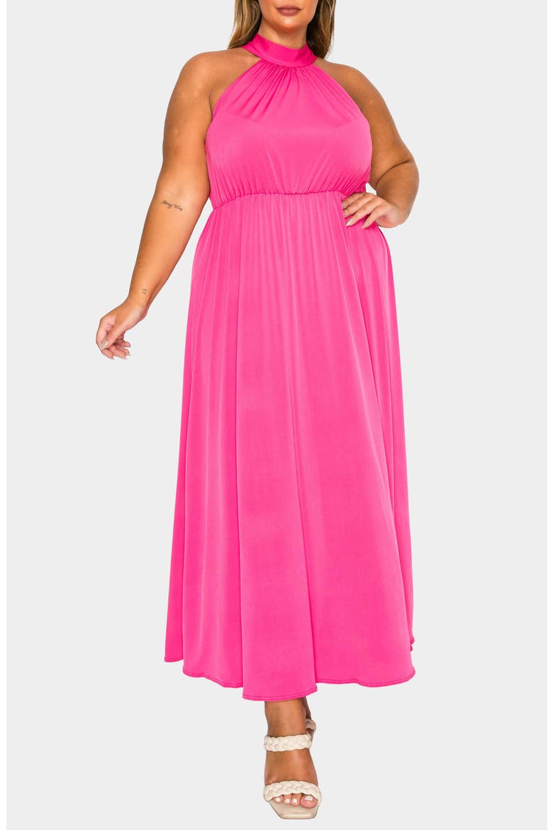 Cassia Maxi Dress, Main, color, FUCHSIA