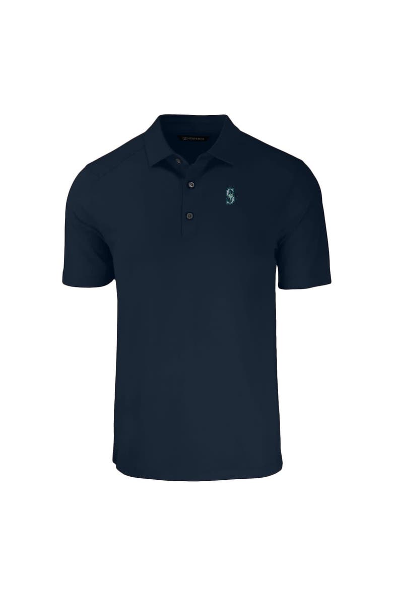Men's Cutter & Buck Navy Seattle Mariners Big & Tall Forge Eco Stretch Recycled Polo, Alternate, color, Navy