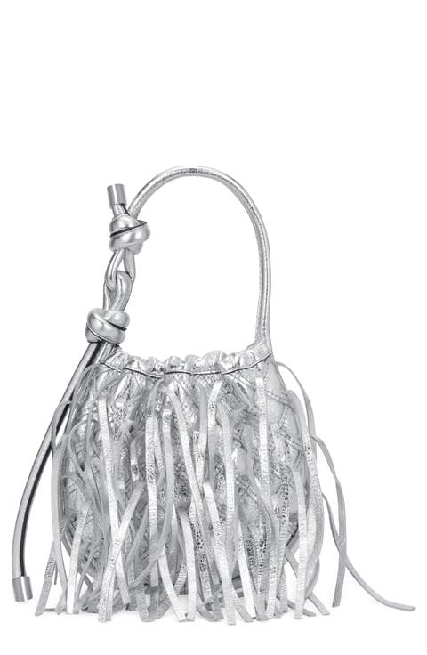 Ina Mini Fringe Potli Leather Handbag