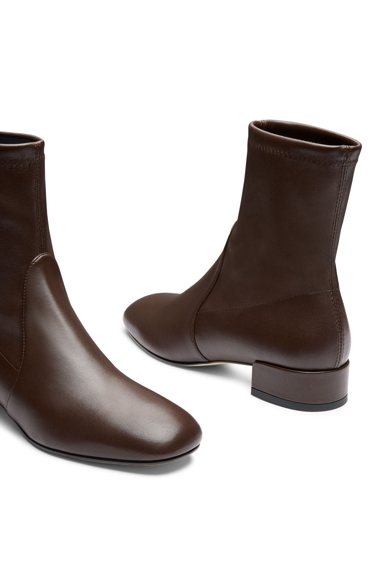 Bacari Leather Bootie, Alternate, color, WALNUT