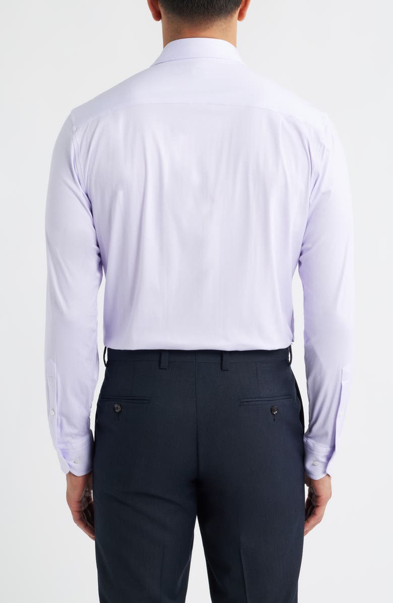 Peter Millar Crown Crafted Excursionist Flex Micro Stripe Button-Up Shirt, Alternate, color, Wisteria