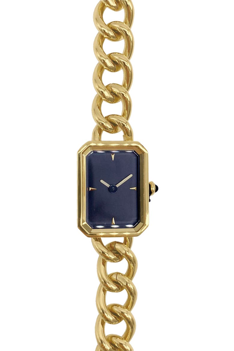 Chain Bracelet Watch, 19mm x 25.4mm, Main, color, GOLD