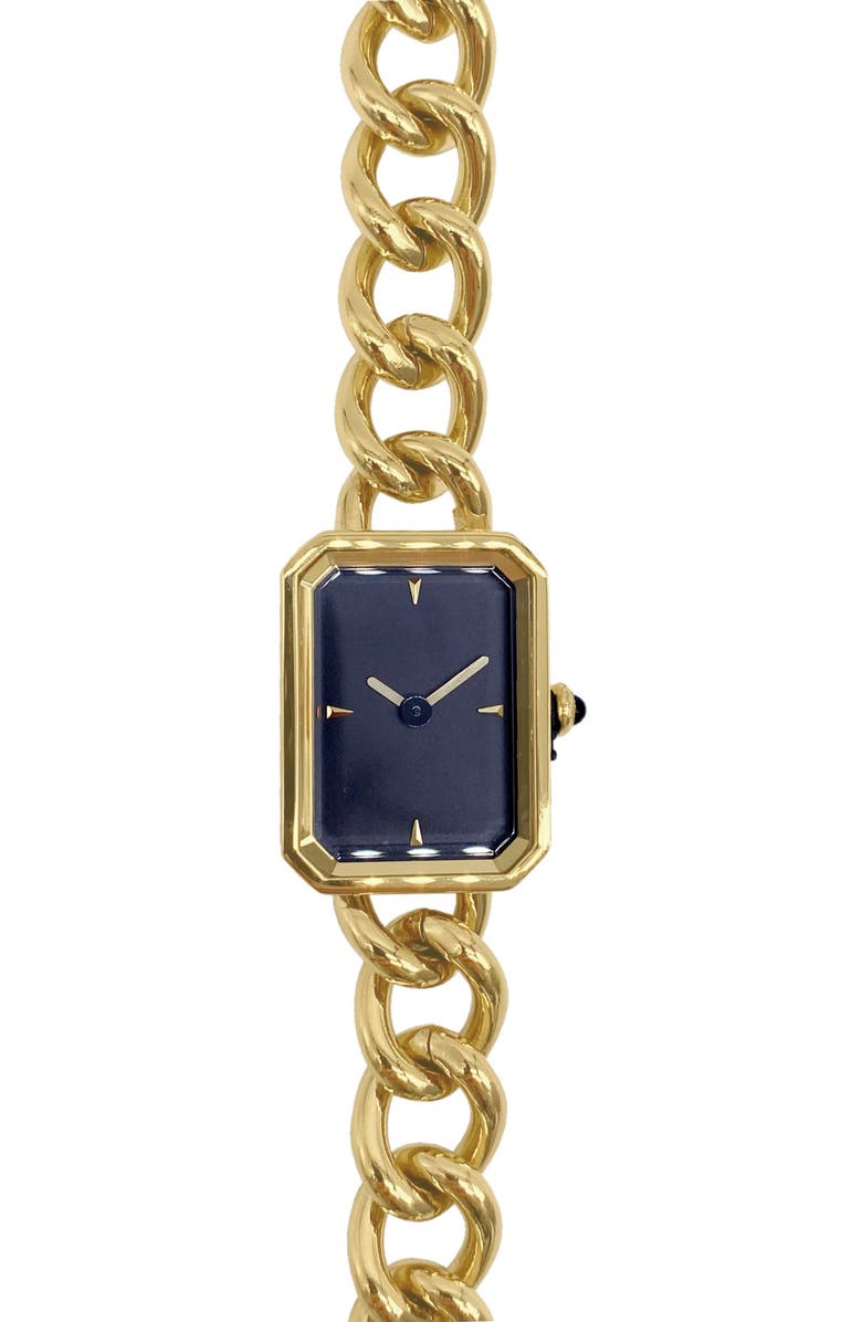 st. Moran Chain Bracelet Watch, 19mm x 25.4mm, Main, color, Gold