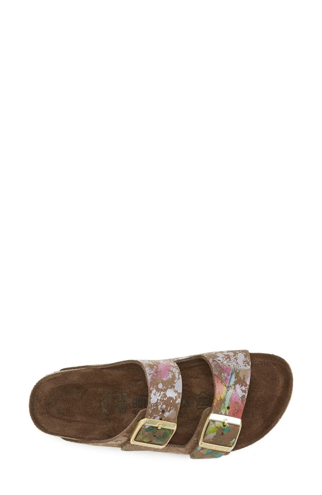 Birkenstock 'Arizona' Soft Footbed Printed Leather Sandal, Alternate, color, 