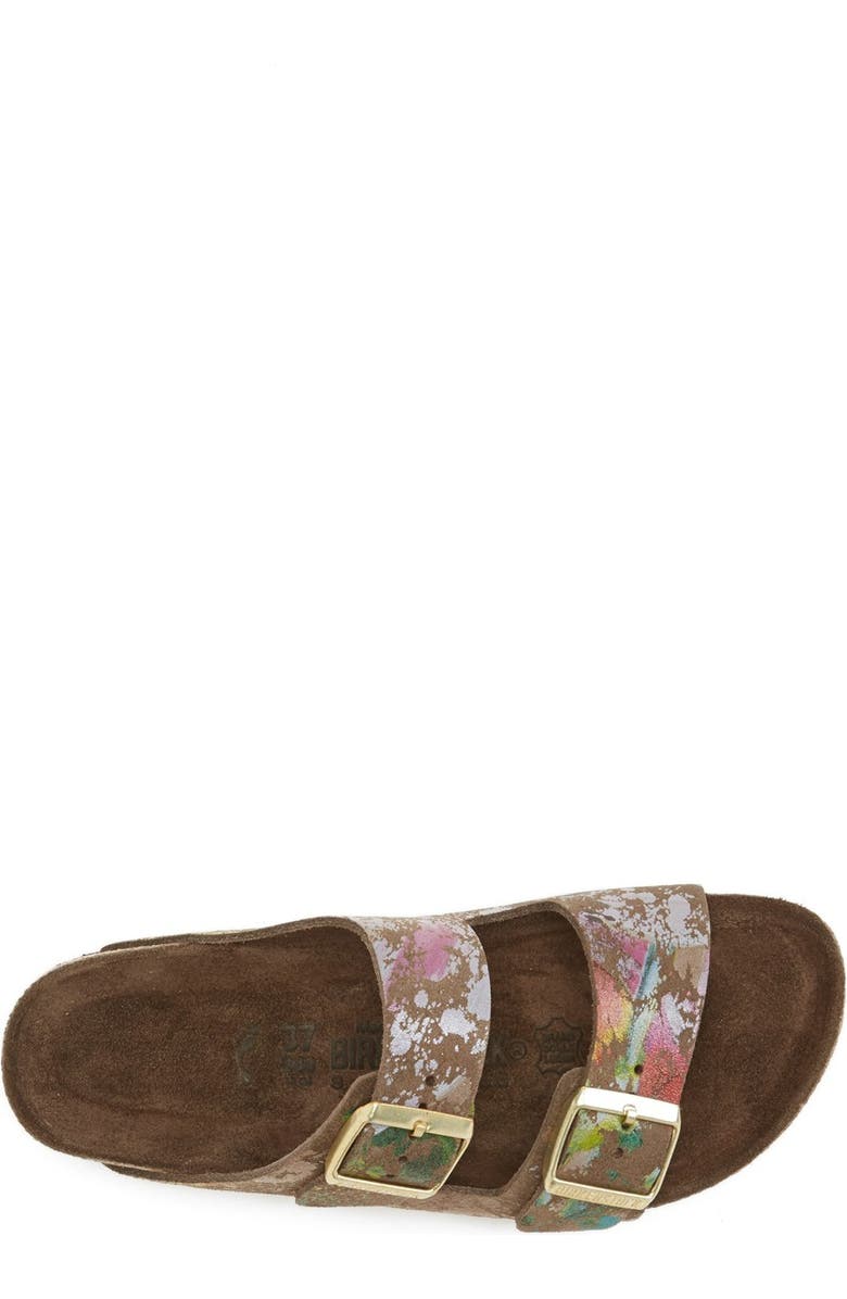 Birkenstock 'Arizona' Soft Footbed Printed Leather Sandal, Alternate, color,