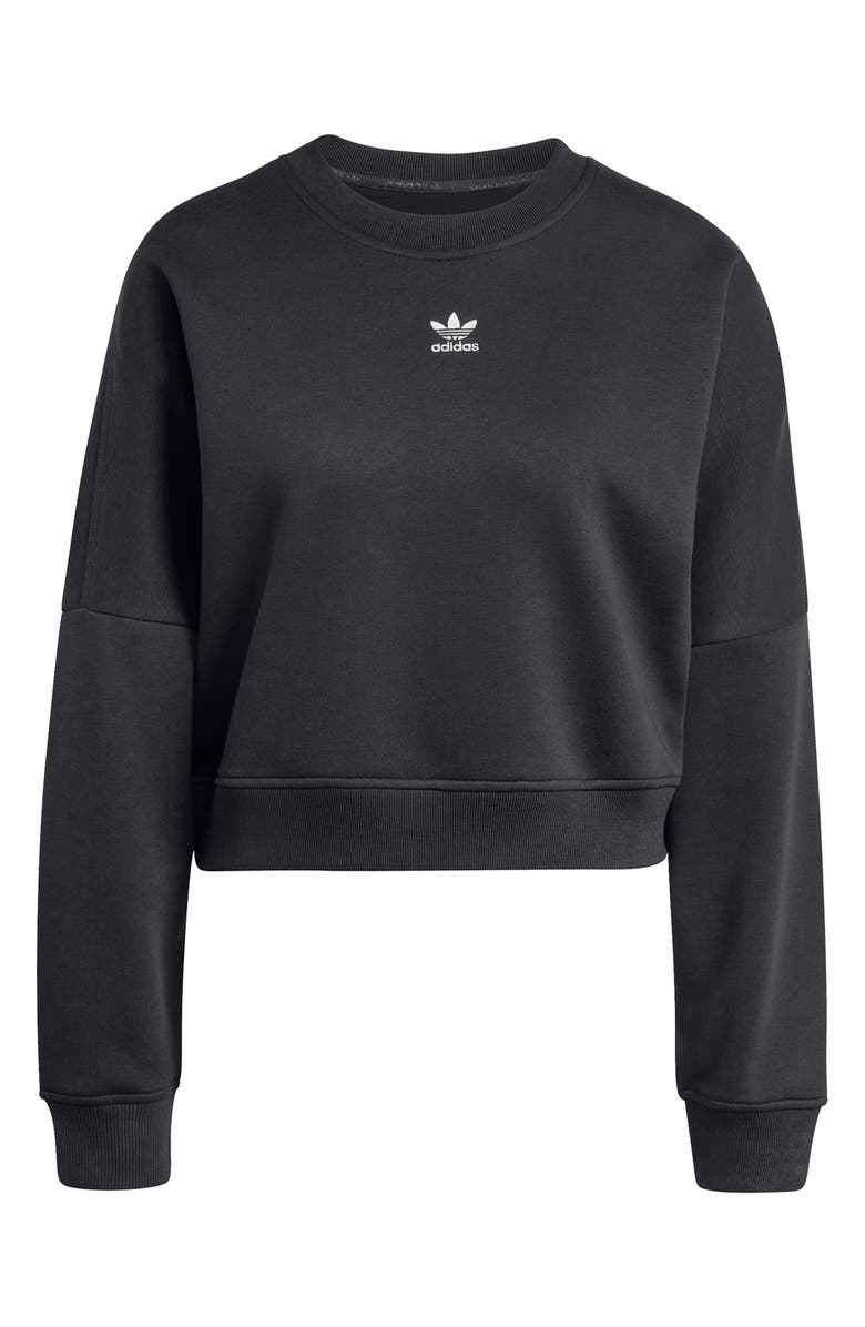 adidas Trefoil Essentials Crewneck Sweatshirt, Alternate, color, 