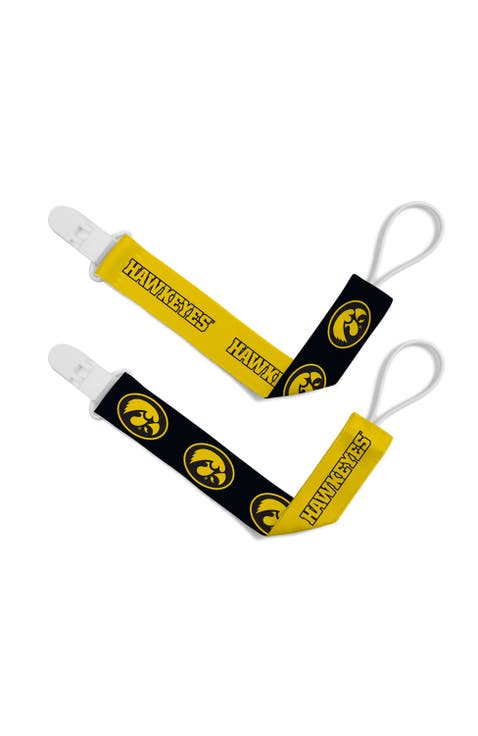 Iowa Hawkeyes Pacifier Clip 2-Pack