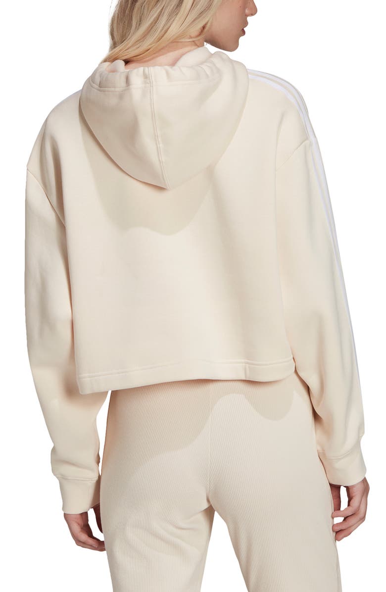 adidas Short Fleece Hoodie, Alternate, color,