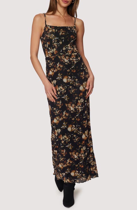 Moonlit Meadow Floral Maxi Dress