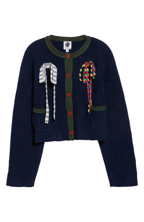 Multibows Lambswool & Cotton Cardigan