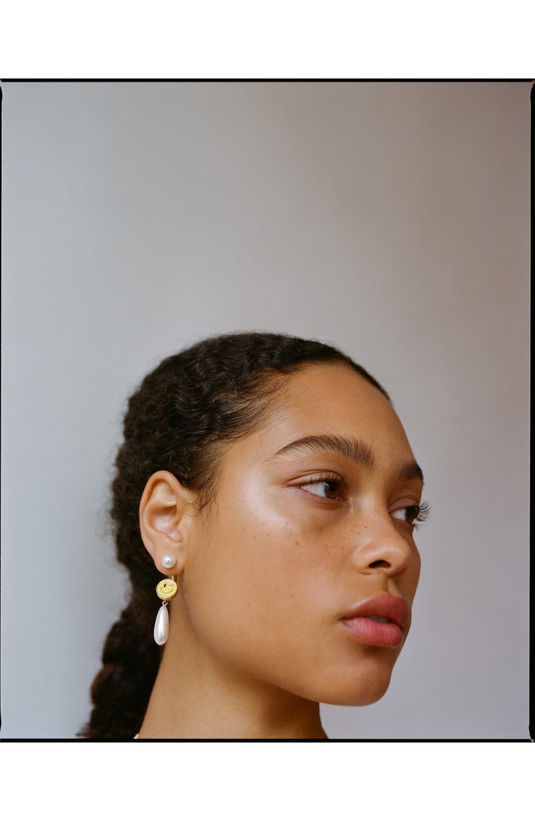 SafSafu Smiley Single Earring, Alternate, color, 