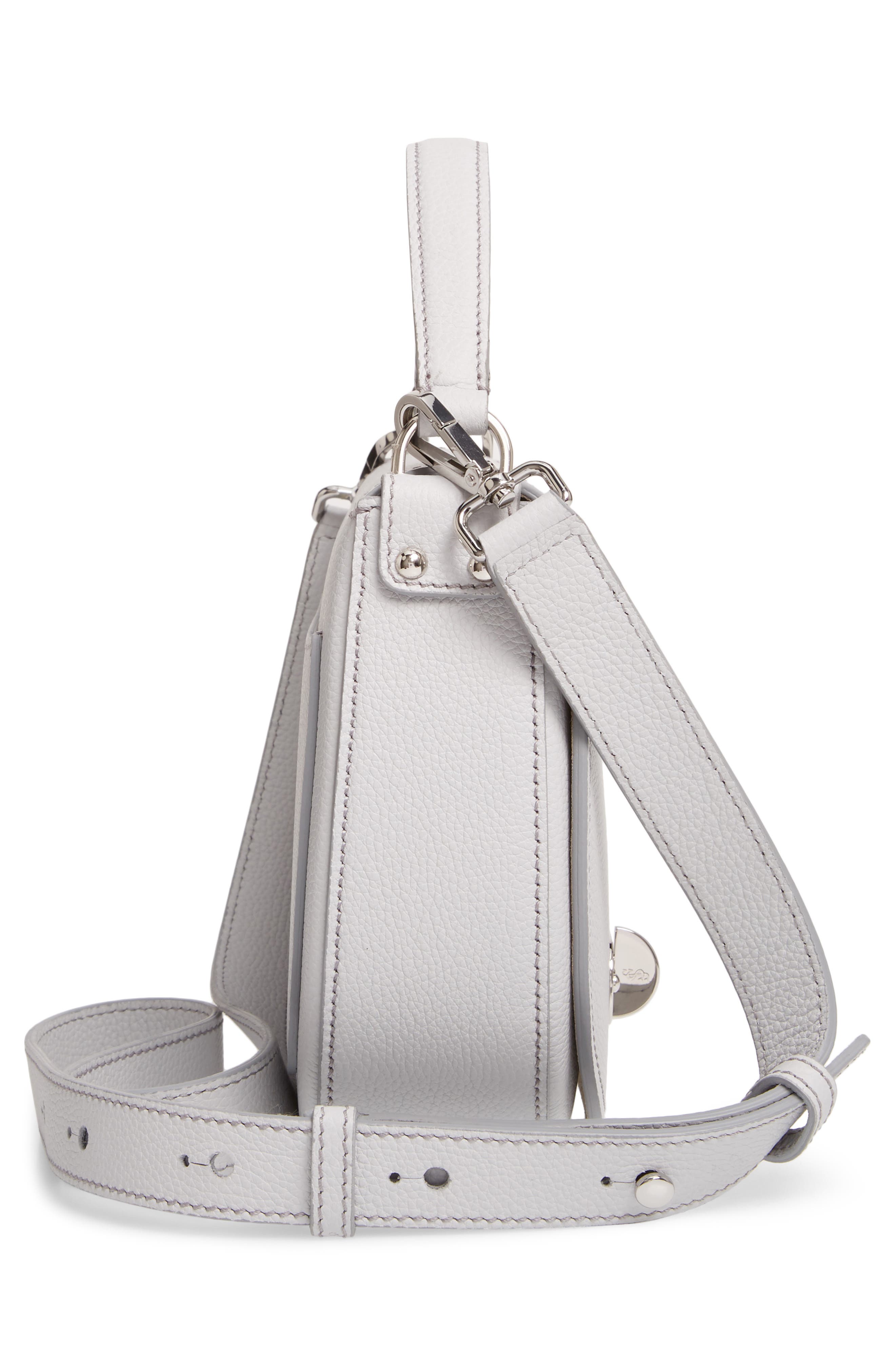 Serapian Milano Mini Luna Leather Top Handle Bag, Alternate, color, 
