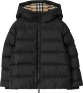 Burberry Nylon Hooded Puffer Coat