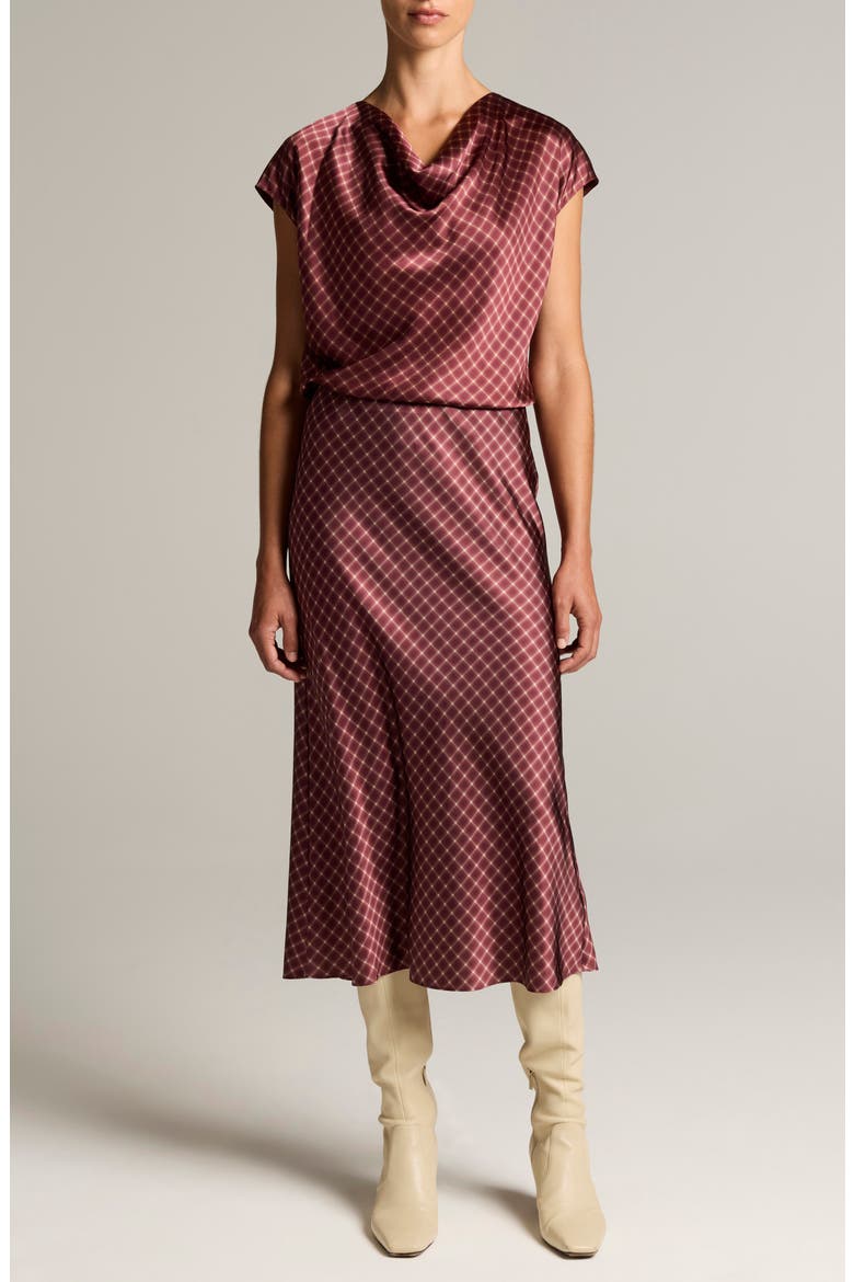 Satin Midi Slip Skirt, Alternate, color, BLACK ROSE/ OAK BUFF