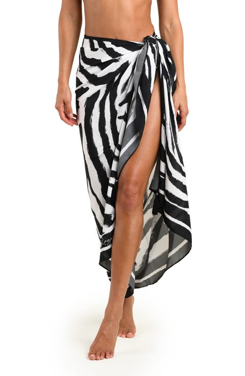 Maribel Zebra Print Sarong