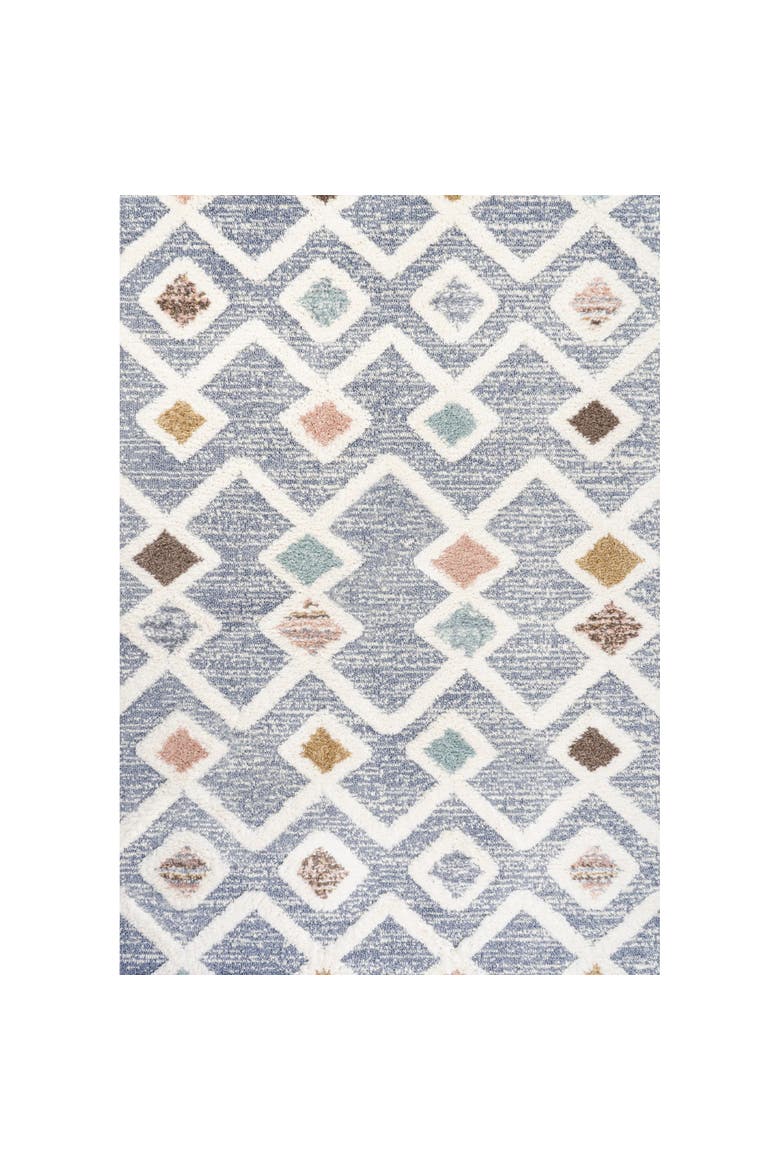 Monique Trellis High-Low Area Rug, Main, color, Multi/Gray