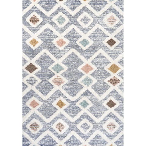 Monique Trellis High-Low Area Rug