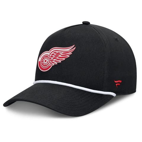 Men
s Fanatics Black Detroit Red Wings Authentic Pro Rink Roper A-Frame Adjustable Hat