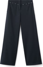 MANGO TEEN Studded Low Rise Pants