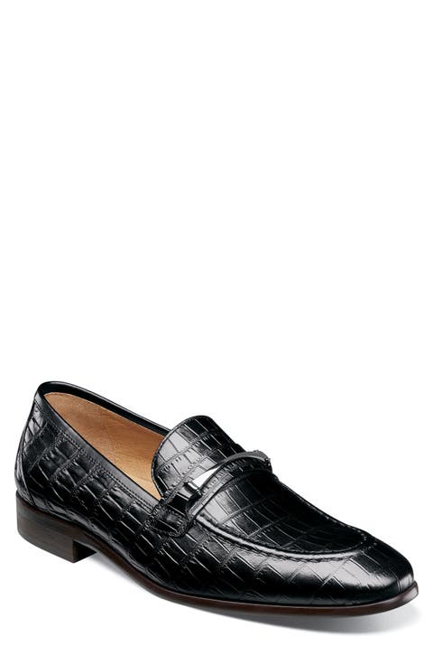 Ferdinand Croc Embossed Loafer (Men)