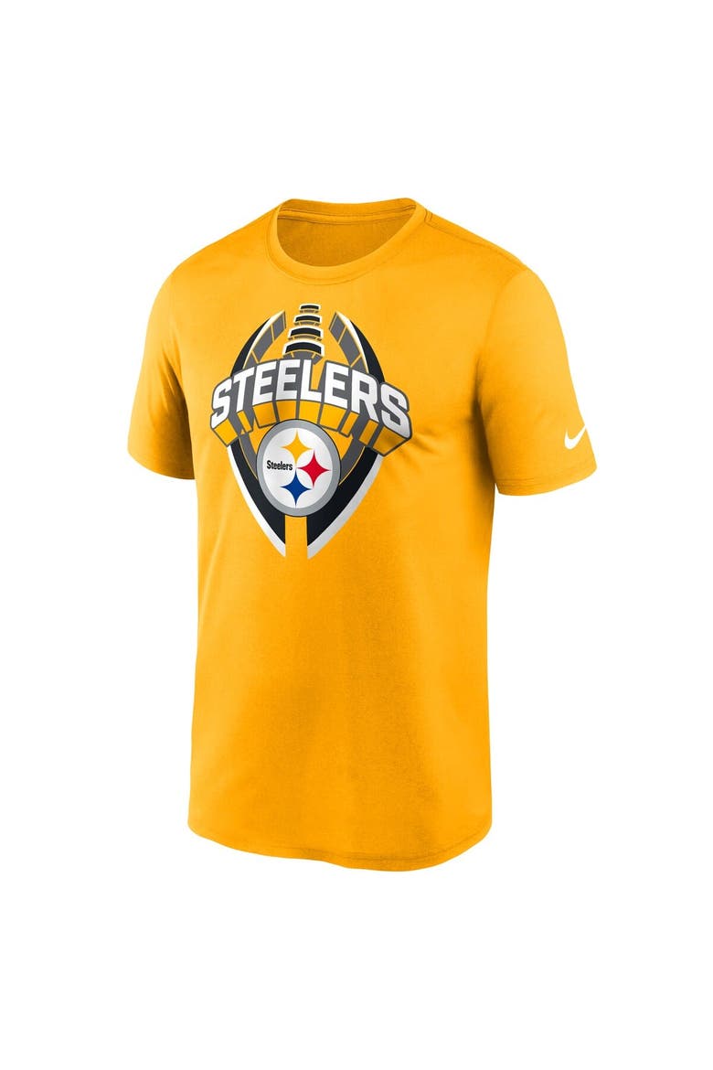 Men's Nike Gold Pittsburgh Steelers Legend Icon Performance T-Shirt, Alternate, color, Gold