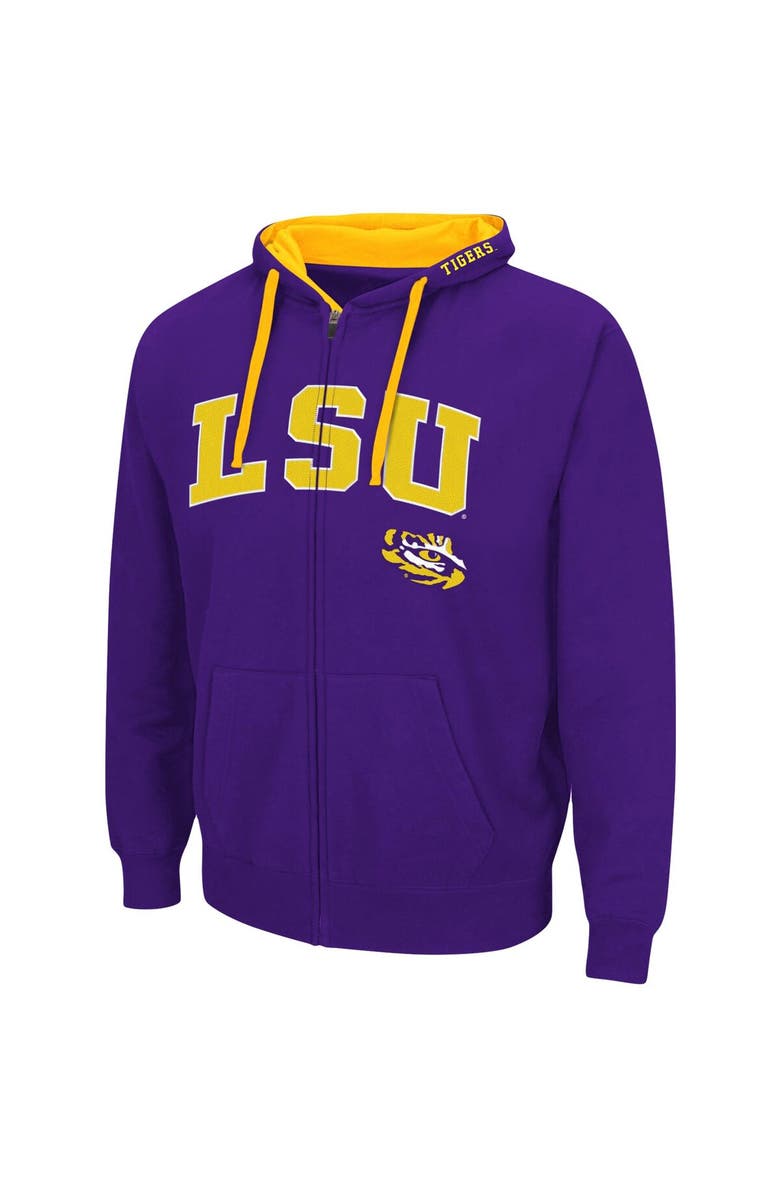 COLOSSEUM Men's Colosseum Purple LSU Tigers Big & Tall Full-Zip Hoodie, Alternate, color, Purple