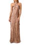 Foiled Trumpet Gown