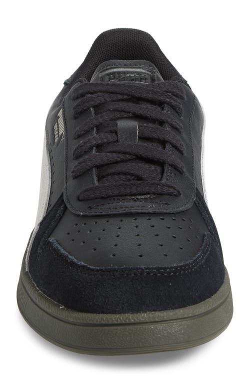 Puma Indoor Sneaker In Black- White-gum