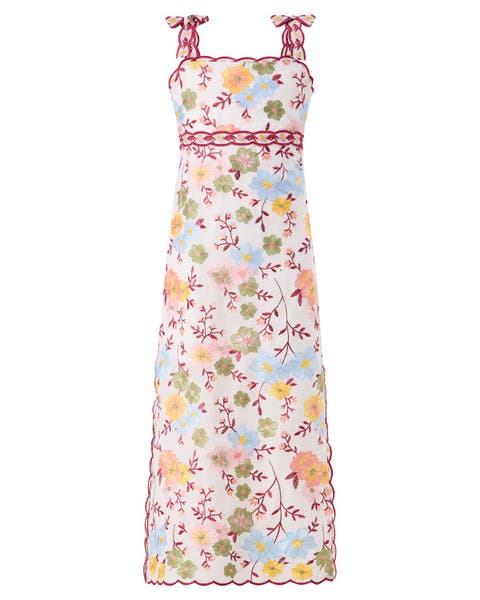 Penelope Cotton Embroidered Maxi Dress