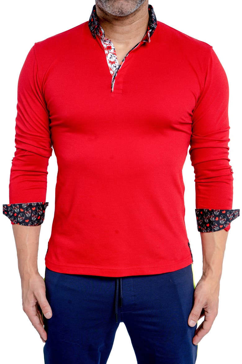 Newton Dog Love Polo, Main, color, RED
