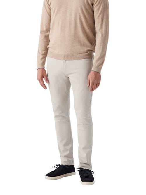 Robert Talbott Hudson Comfort Stretch 5 Pocket Pant In Gray