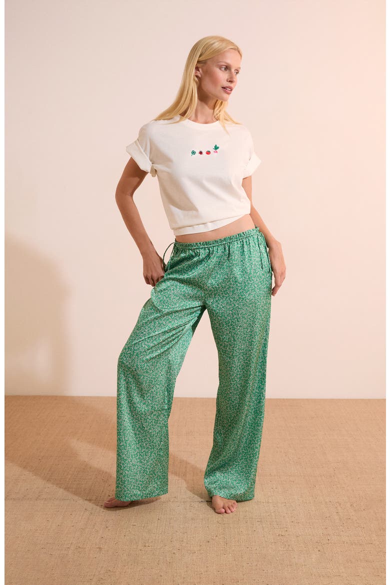Teverde Floral Sleep Pants, Alternate, color, IMP FOND VERT