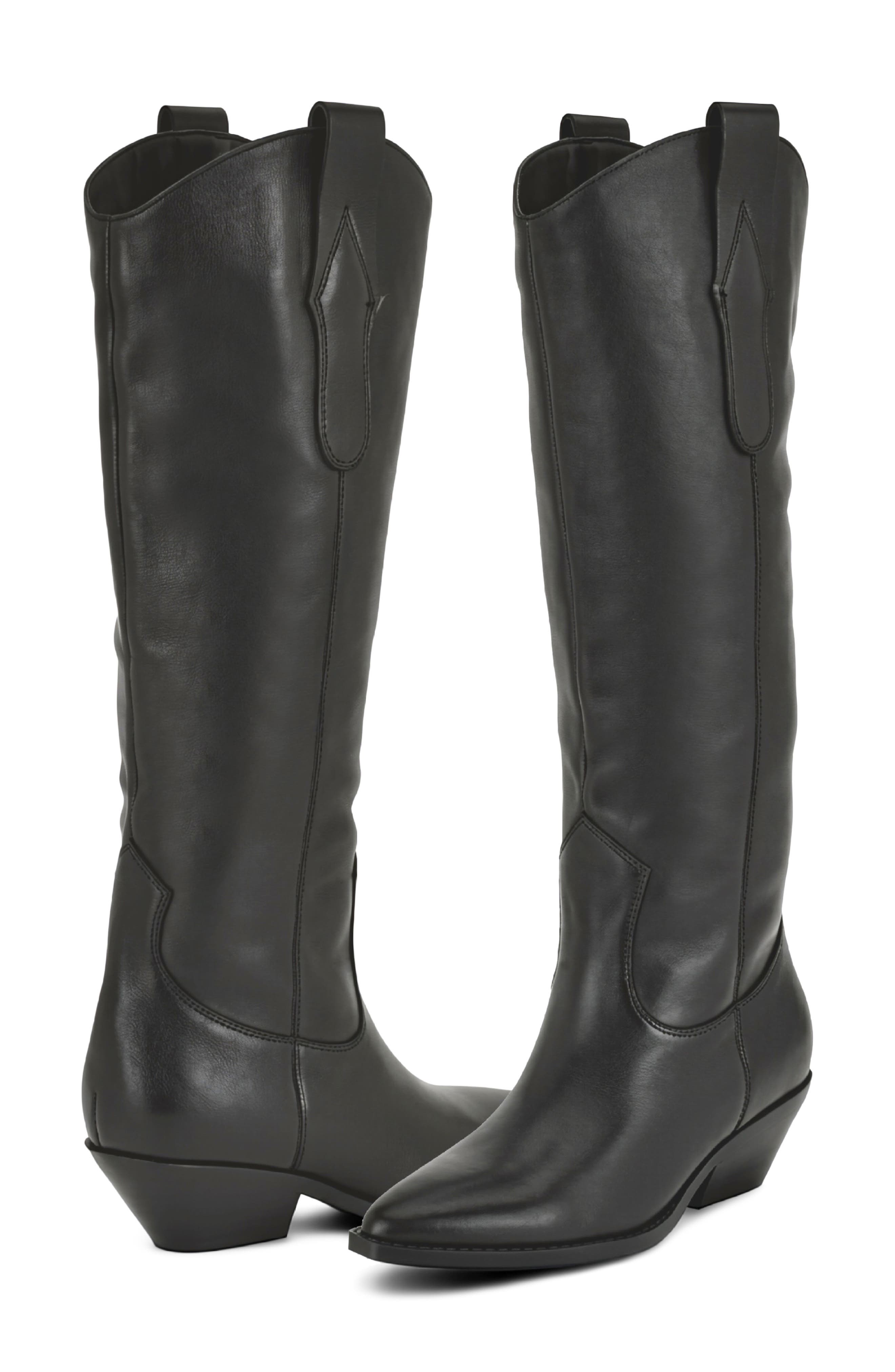 Asken Knee High Boot, Alternate, color, BLACK LEATHER