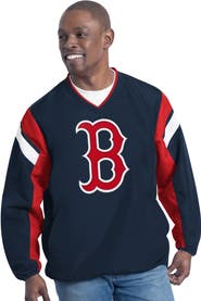 G-III SPORTS BY CARL BANKS Men's G-III Sports by Carl Banks Navy Boston Red Sox Double Coverage V-Neck Pullover