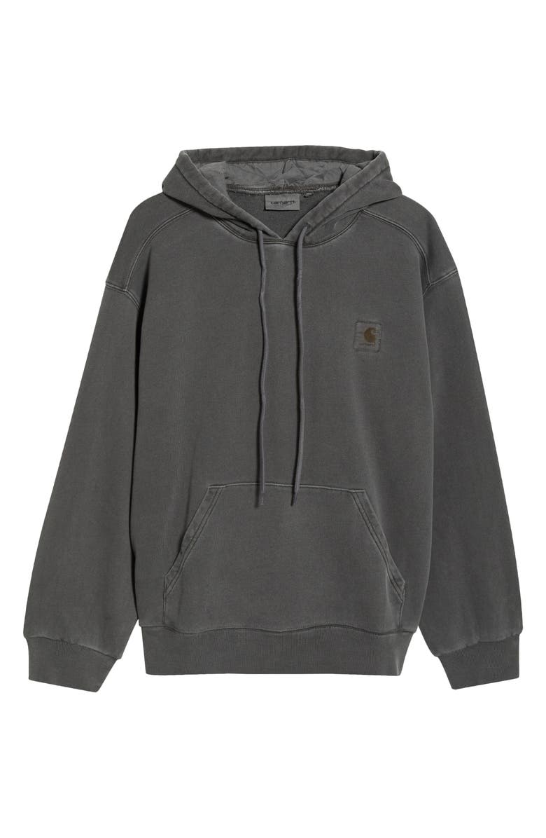 Carhartt Work In Progress Nelson Hoodie, Main, color, Black Garment Dyed