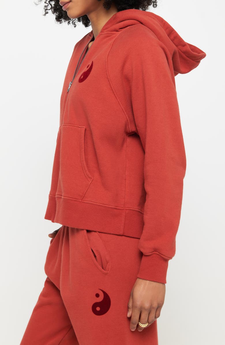 Spiritual Gangster Yin Yang Star Everyday Graphic Zip Hoodie, Alternate, color, 