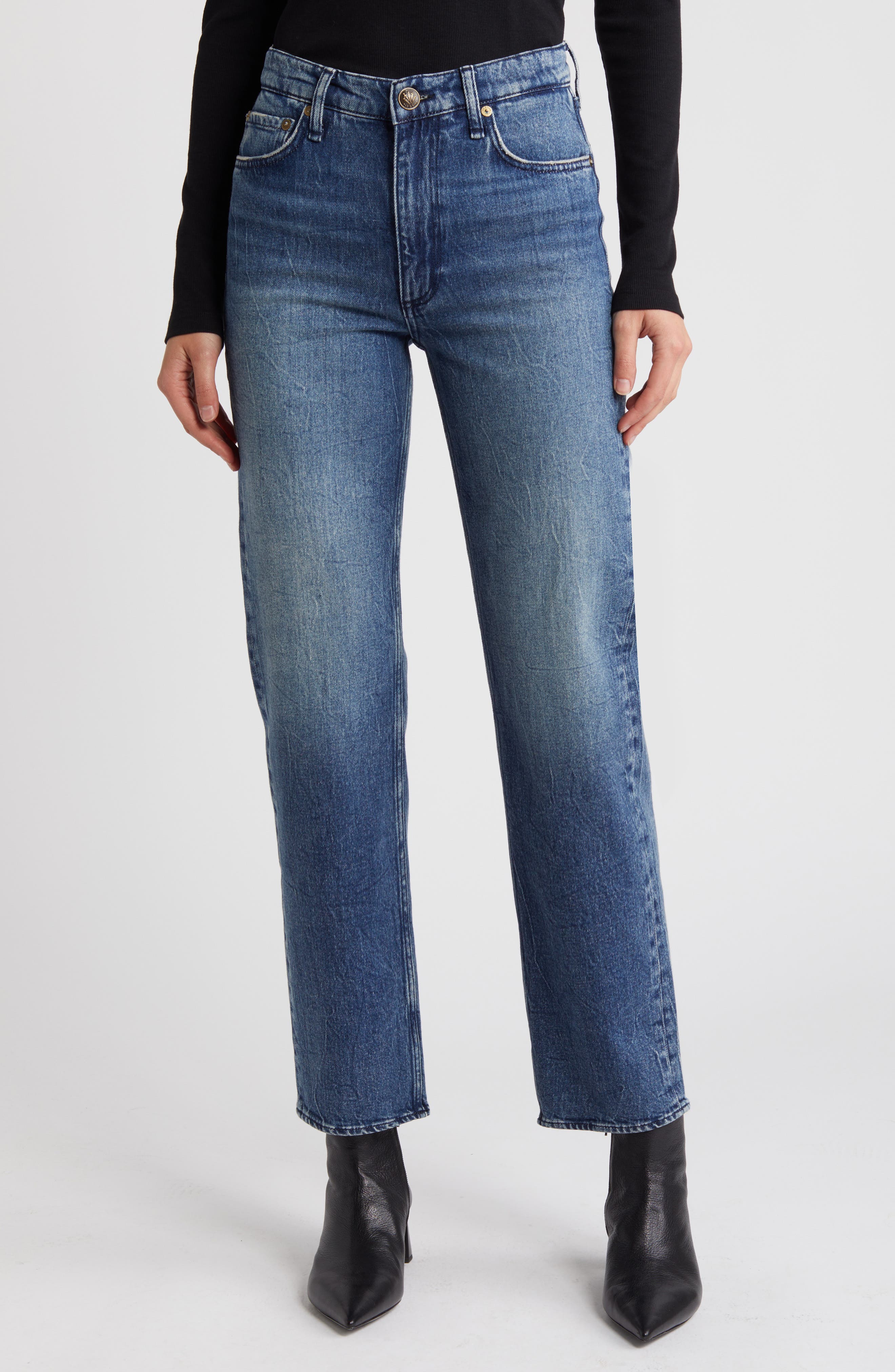 rag & bone Harlow Ankle Straight Leg Jeans