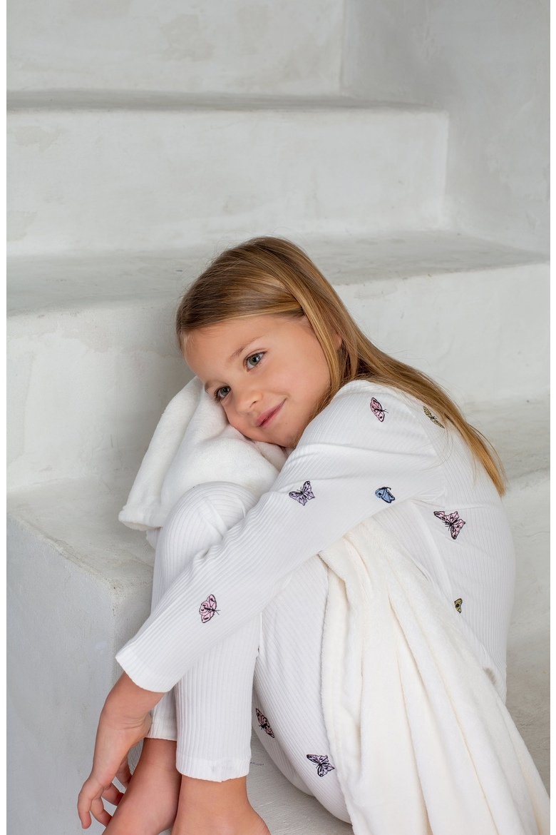 Pastel Dragonflies Loungewear Set, Alternate, color, White