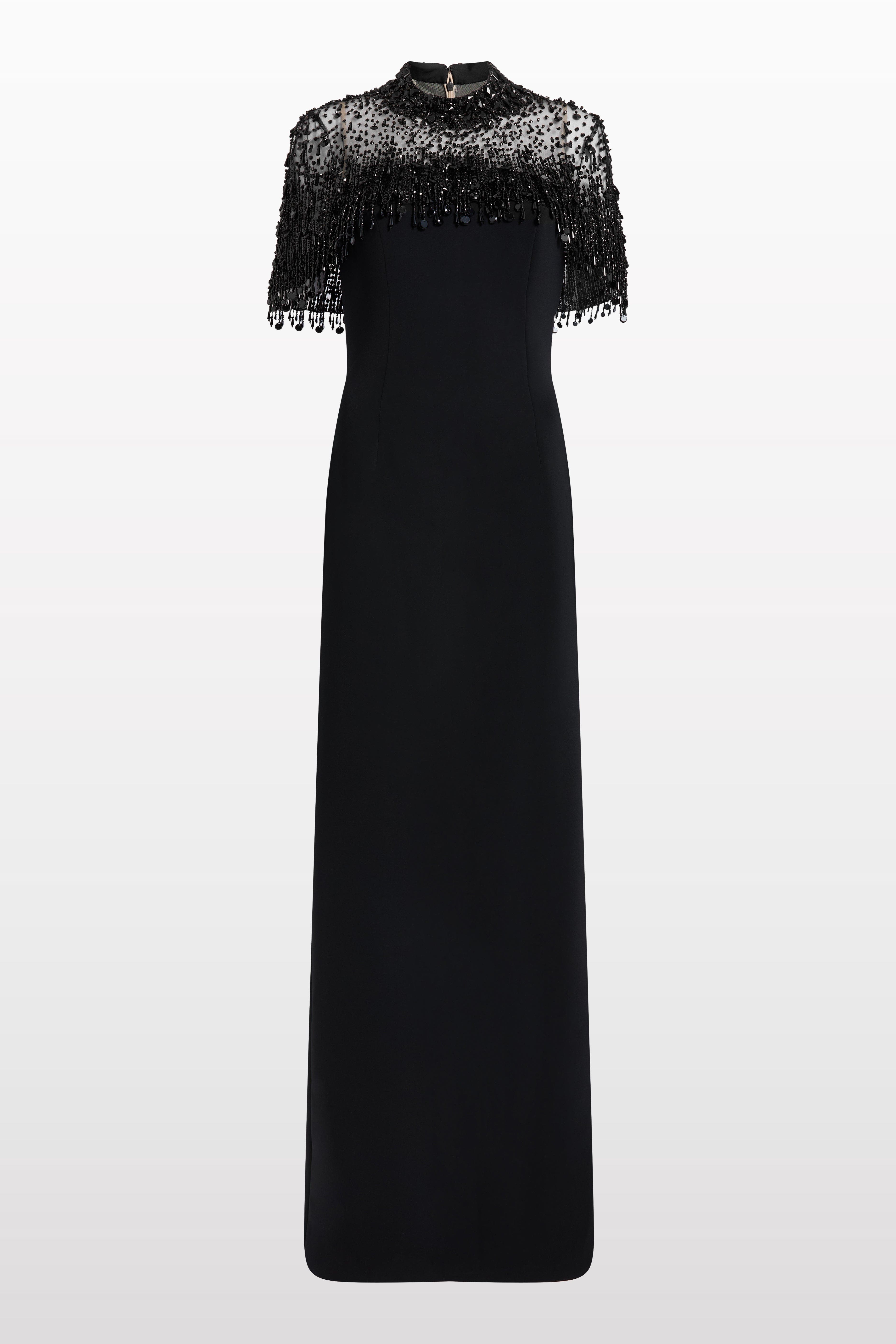 monochrome evening dress Forever New contrast maxi dress in monochrome
