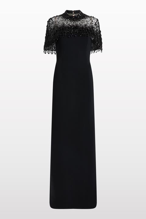 Livia Beaded-Embellishment Maxi Dress