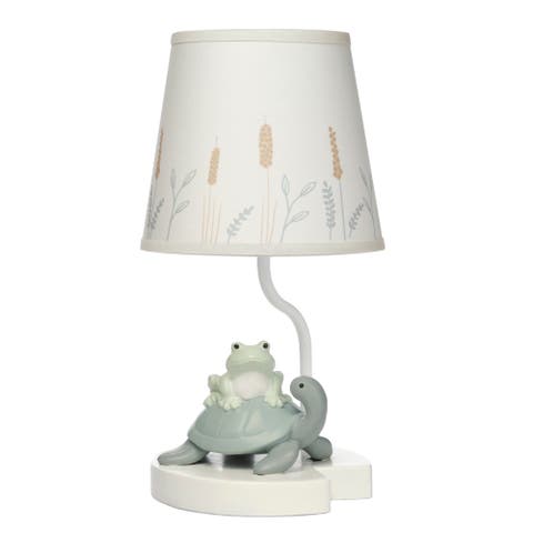 Froggy & Friends 3-D Hand-Painted Nursery Lamp with Shade